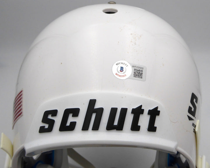Quinn Ewers Auto White Full Size Replica Helmet Texas Longhorns Beckett #WT22502