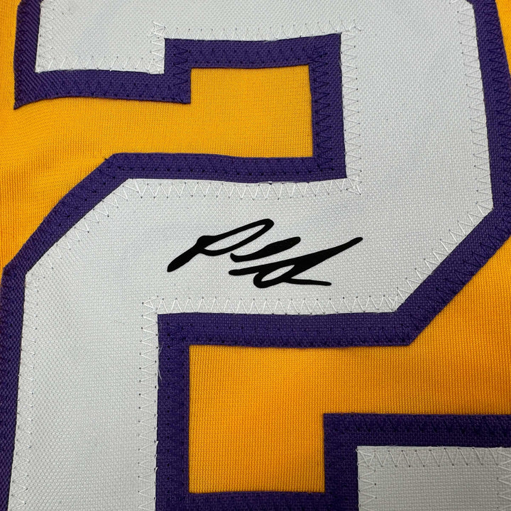 Facsimile Autographed Paul Skenes LSU Yellow Reprint Jersey Size Men's XL