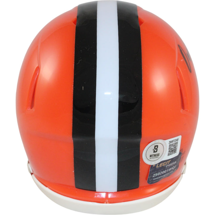 Ozzie Newsome Autographed Cleveland Browns 2024 Mini Helmet Beckett WIT 50845