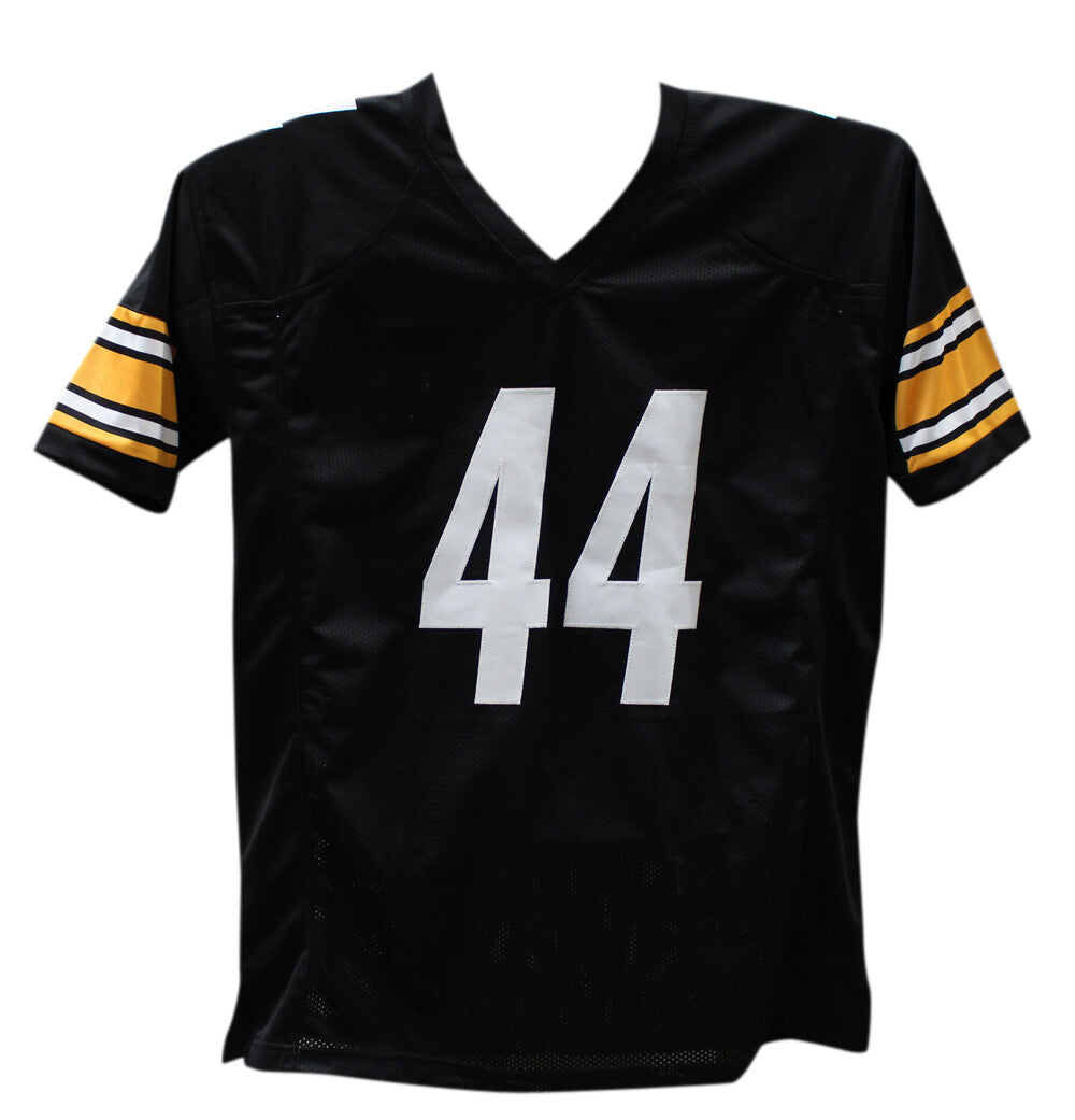 Derek Watt Autographed/Signed Pro Style Black XL Jersey Beckett 39792