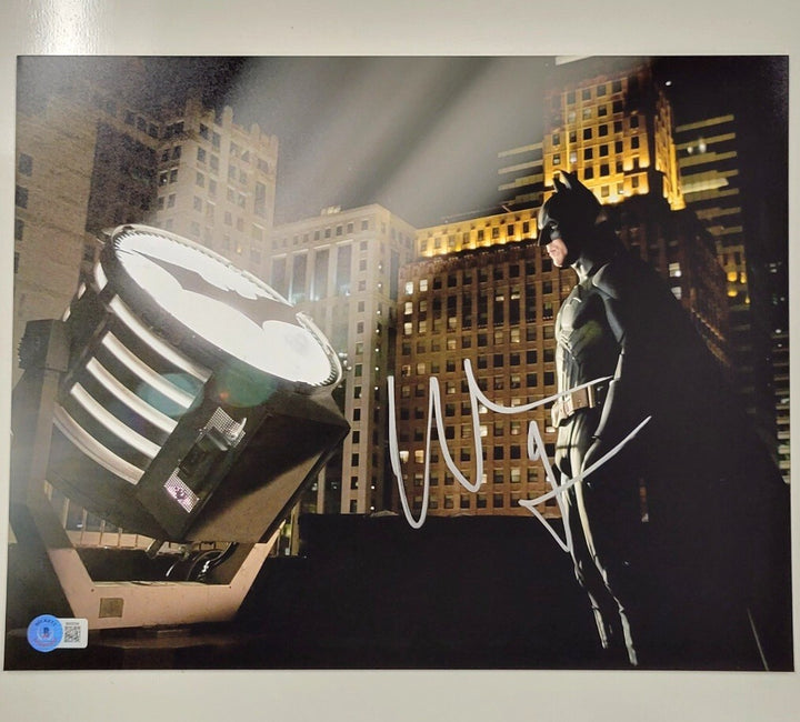 Christian Bale signed Batman The Dark Knight 11x14 photo (D) ~ BAS Beckett