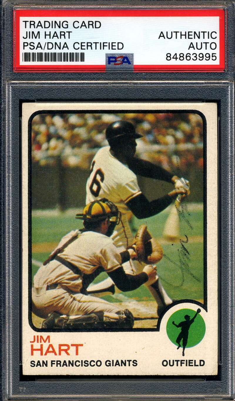 Jim Ray Hart PSA DNA Signed 1973 Topps Autograph