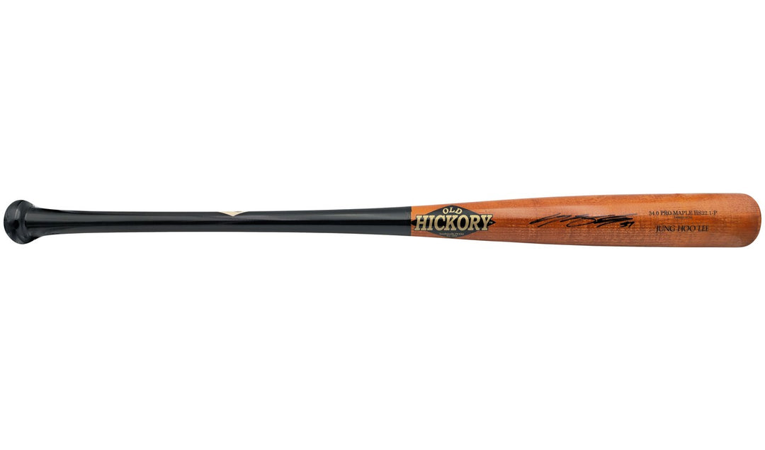 Jung Hoo Lee Auto Orange Old Hickory Player Model Baseball Bat Giants Beckett