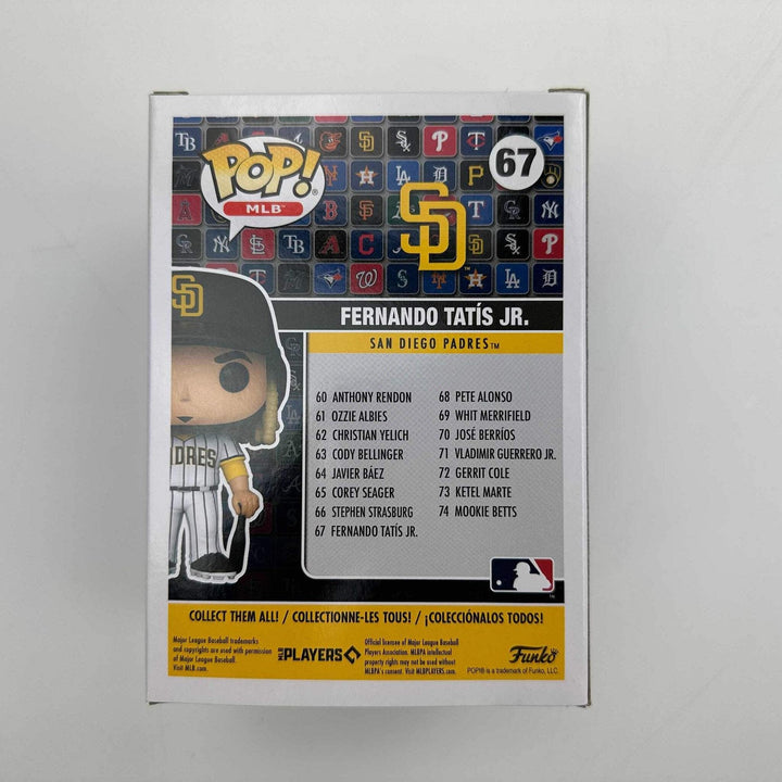 Autographed/Signed Fernando Tatis Jr. Padres #67 Funko Pop MLB Figurine BAS COA