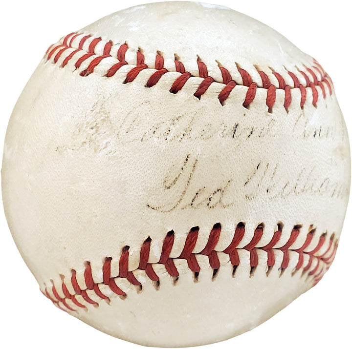 Ted Williams Signed 1940's American League Baseball Red Sox "Catherine" JSA