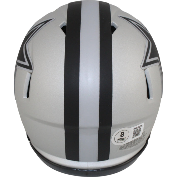 Dak Prescott Autographed Dallas Cowboys Mini Helmet Rave Beckett Witness 50881