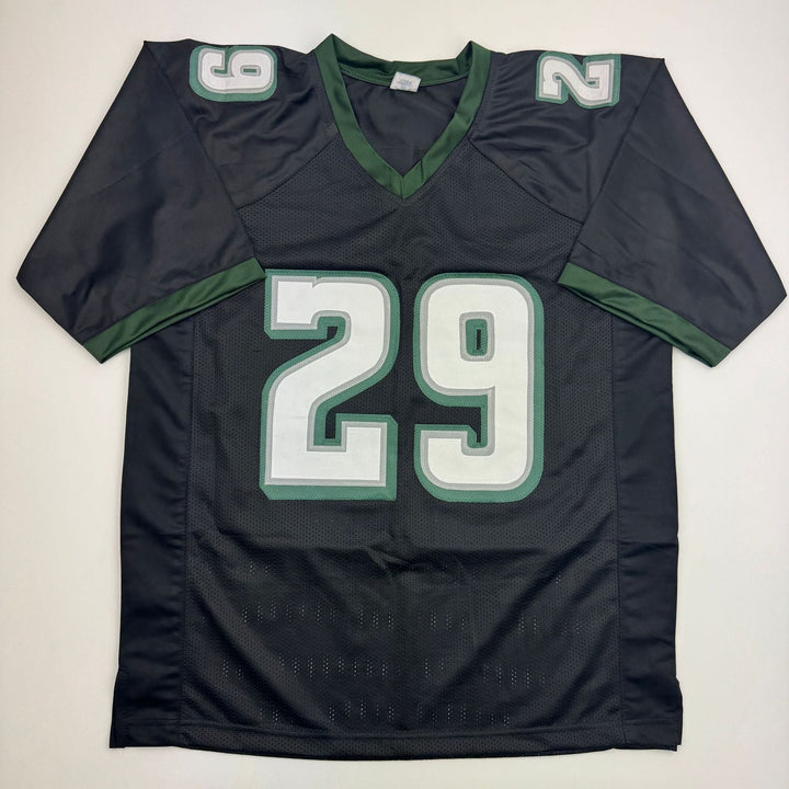 Autographed/Signed LeGarrette Blount Philadelphia Black Football Jersey JSA COA