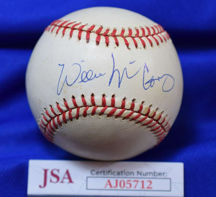 Willie McCovey JSA COA Autograph National League Signed Baseball ONL