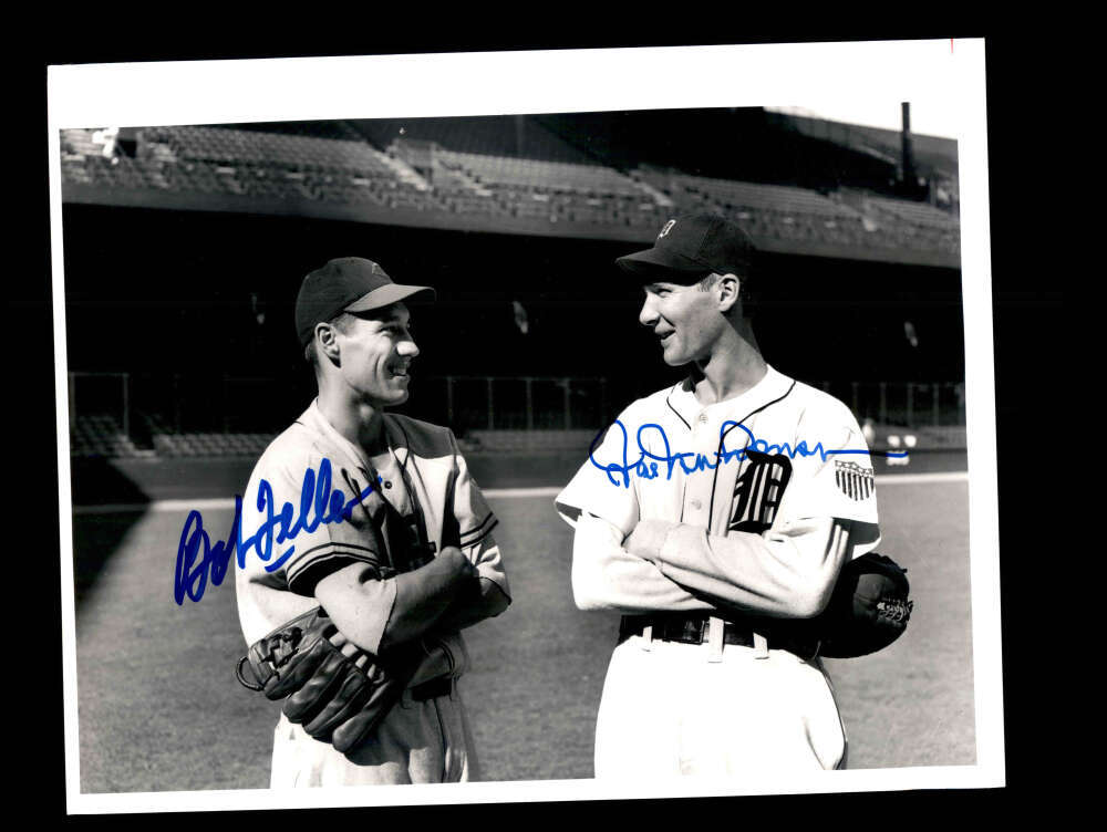 Bob Feller Hal Newhouser JSA Cert Signed  8x10 Photo Autograph