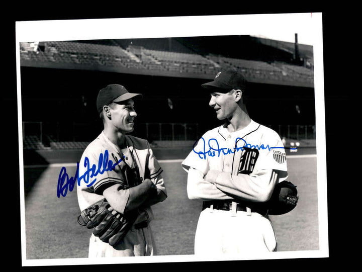 Bob Feller Hal Newhouser JSA Cert Signed  8x10 Photo Autograph