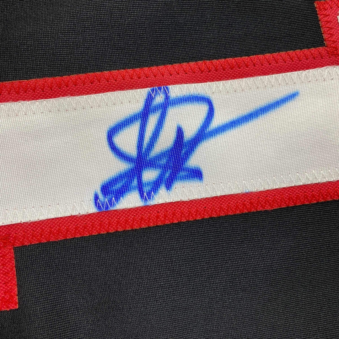Autographed/Signed Petr Yan UFC MMA Black Jersey Shirt PSA/DNA COA