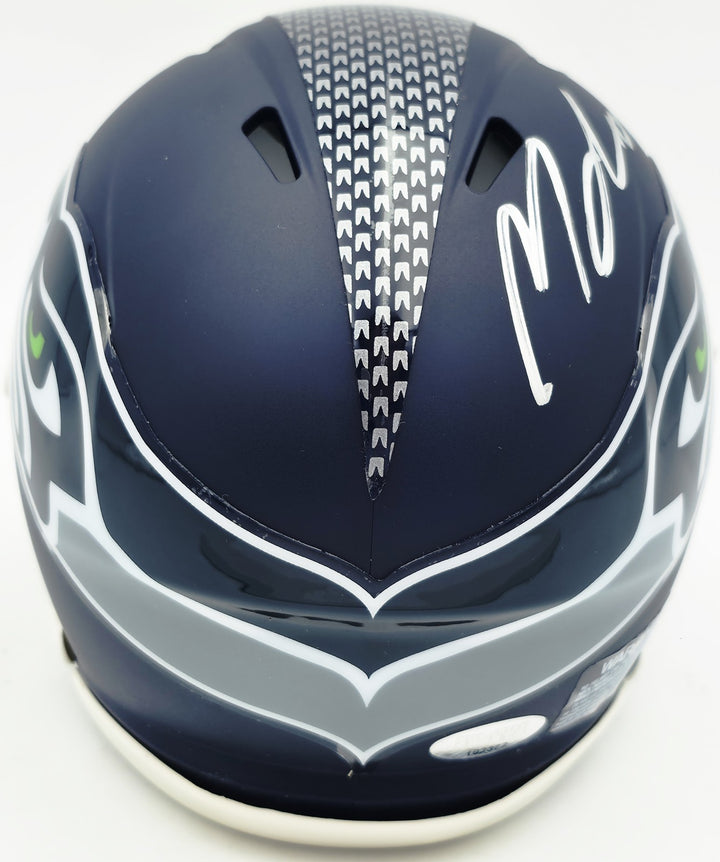 Michael Dickson Signed Seahawks Blue Speed Mini Helmet MCS COA