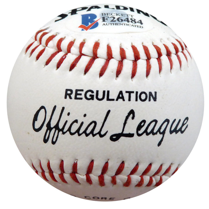 Harlond Clift Auto Signed Official OL Baseball St. Louis Browns Beckett