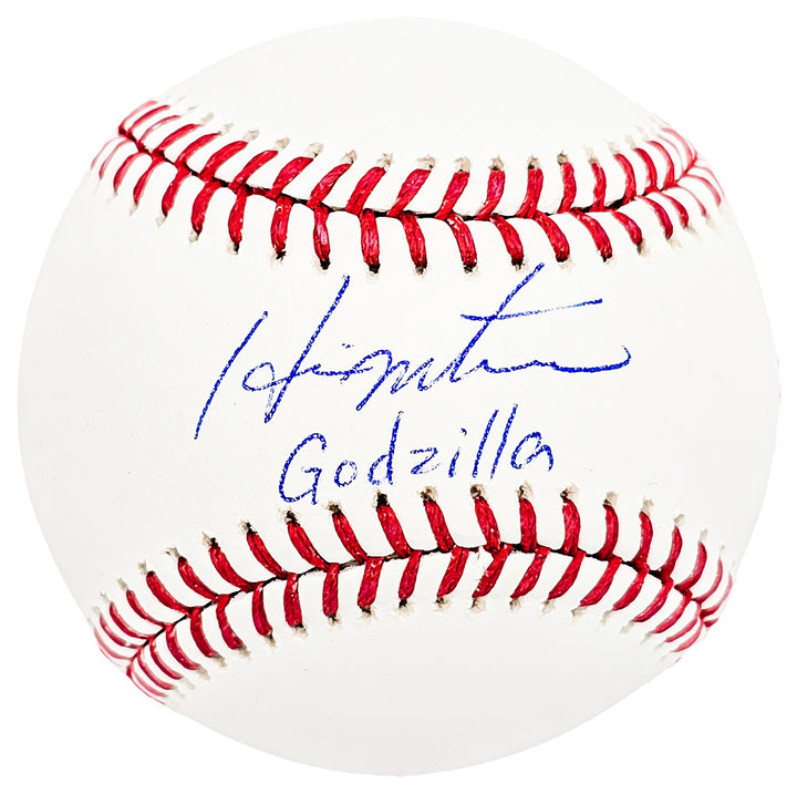 Hideki Matsui Signed Official MLB Baseball Yankees "Godzilla" Beckett Witness