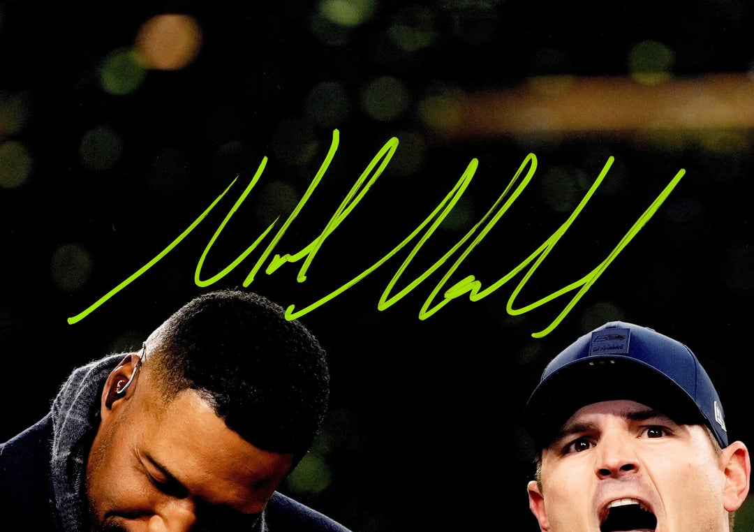Mike Macdonald Signed Seahawks 16x20 Photo Beckett BAS Witness