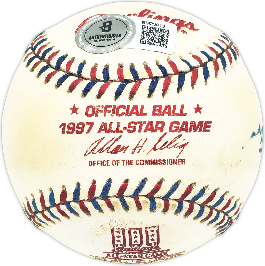 Earl Wooten Auto Signed Official 1997 ASG Logo Baseball Senators Beckett BM25912