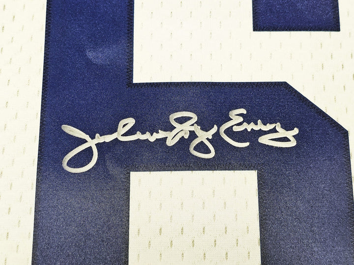 76ers Julius Dr J Erving Auto White Mitchell Ness 1985 Swingman AS Jersey L BAS