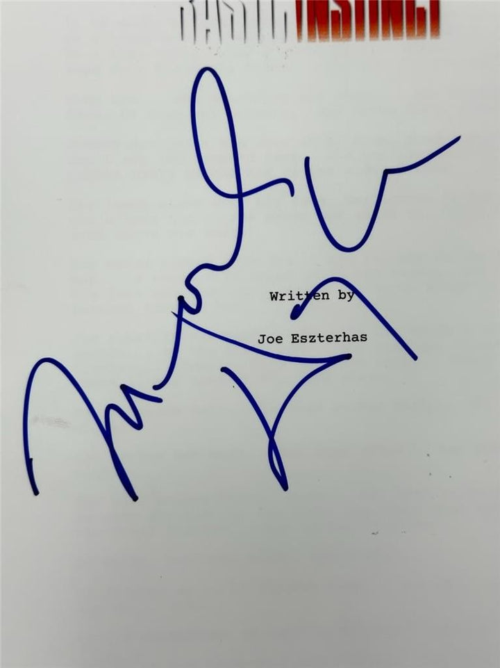 Michael Douglas signed Basic Instinct Script autograph (A) ~ Beckett BAS