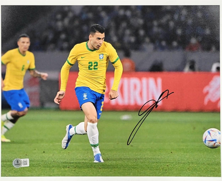 Gabriel Martinelli signed Brazil Arsenal 11x14 photo autograph ~ Beckett BAS