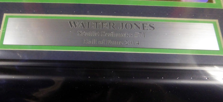 Walter Jones Signed Framed 8x10 Photo Seattle Seahawks MCS Holo