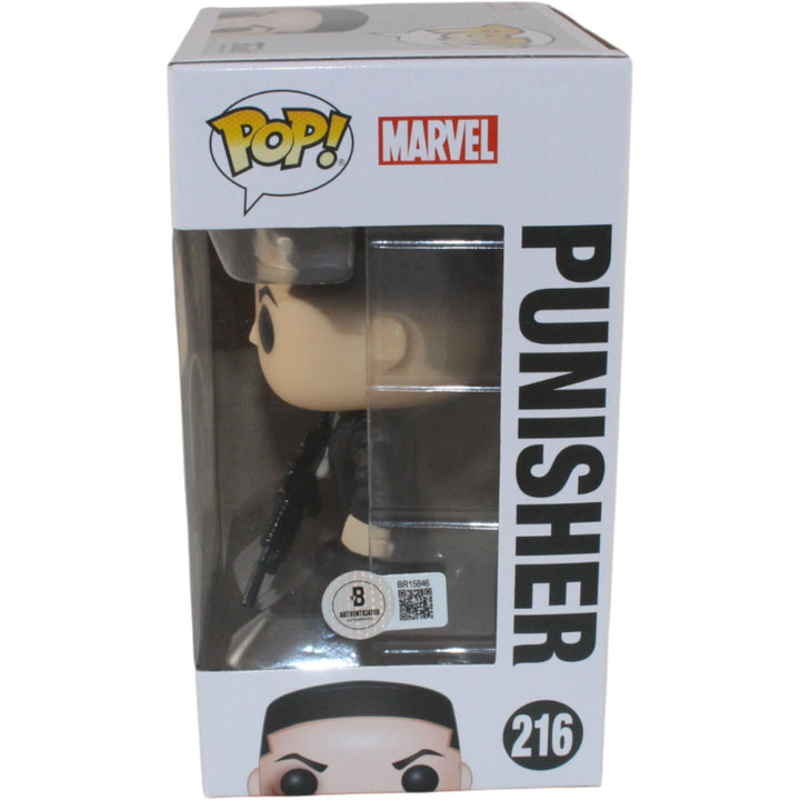 Jon Bernthal Autographed/Signed Punisher Funko Pop! #216 Beckett Witness 54766