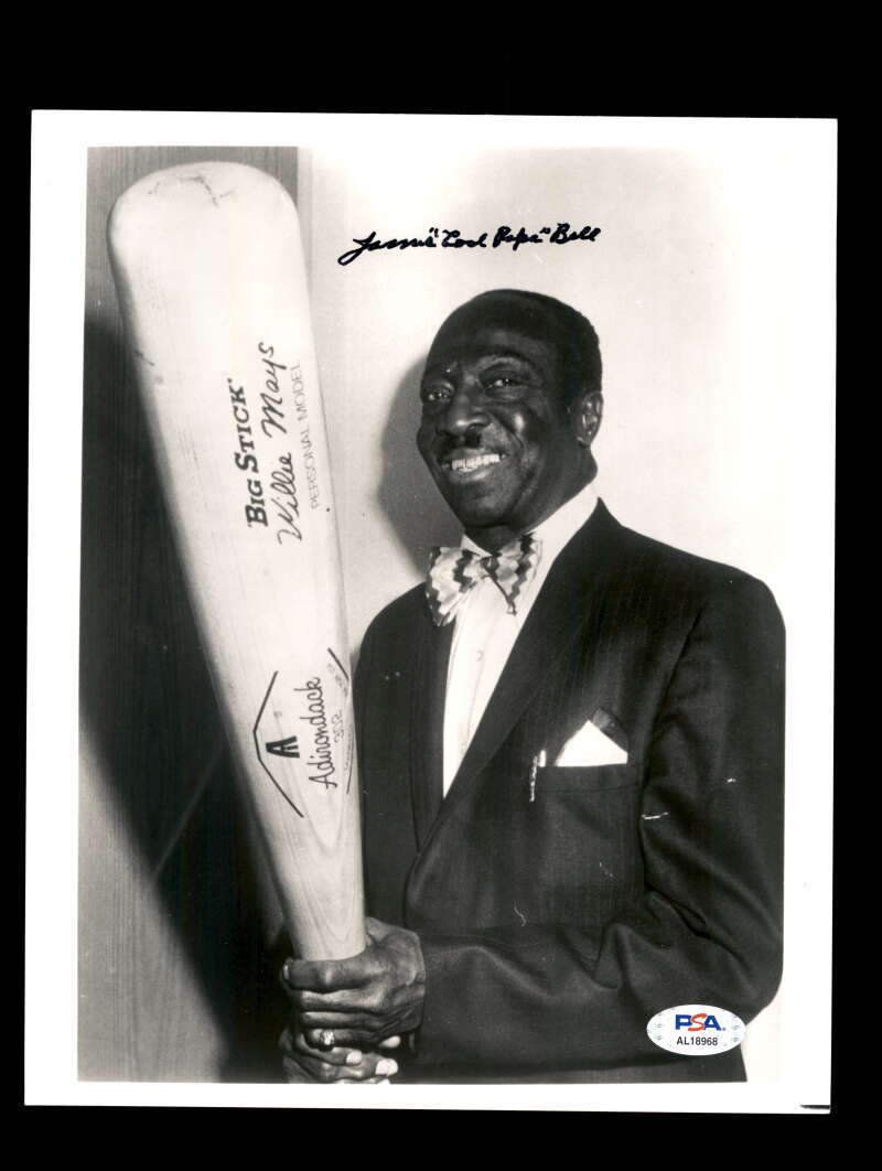 Cool Papa Bell PSA DNA Signed 8x10 Photo Autograph