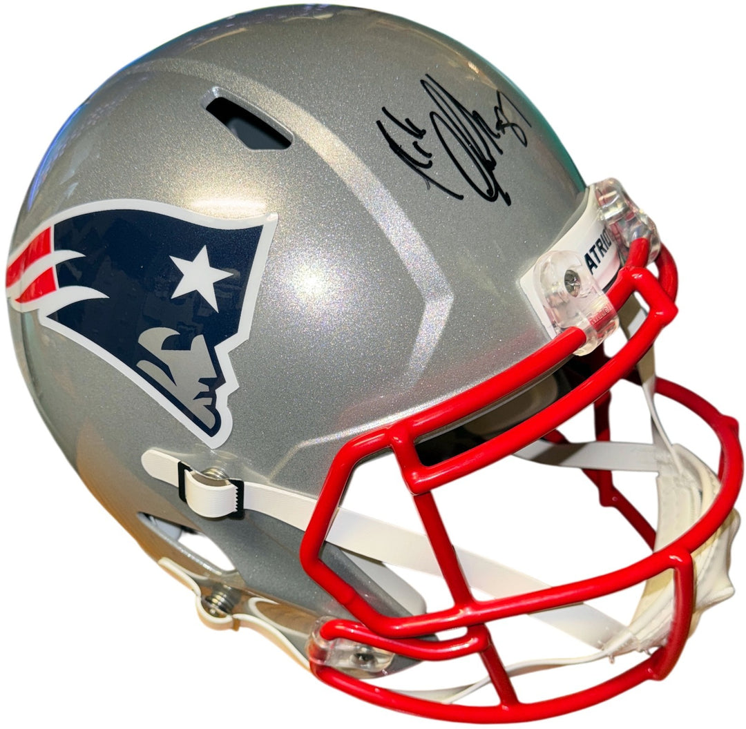 Rob Gronkowski signed New England Patriots Riddell FS Rep Helmet #87- Gronk Holo