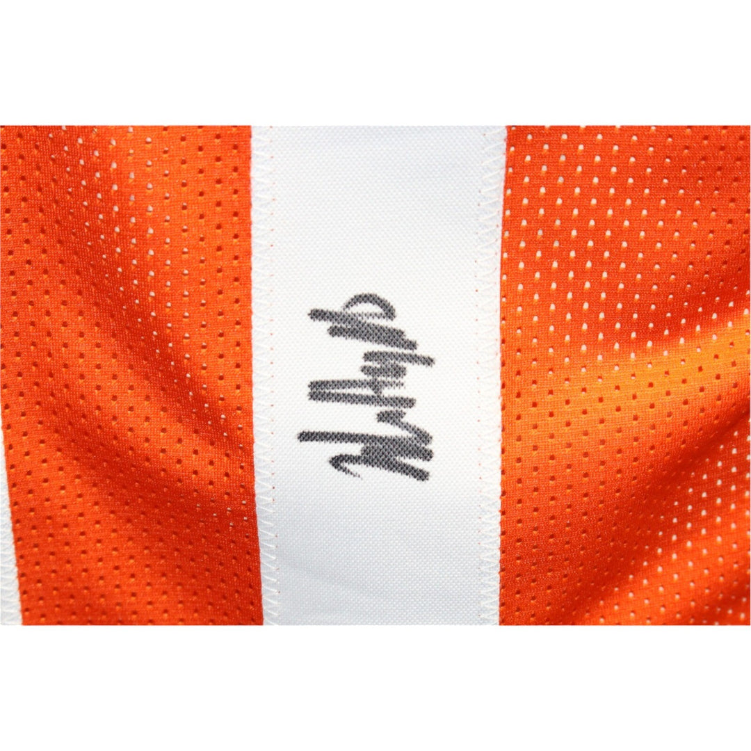 Jalin Hyatt Autographed/Signed College Style Orange Jersey Beckett 42788