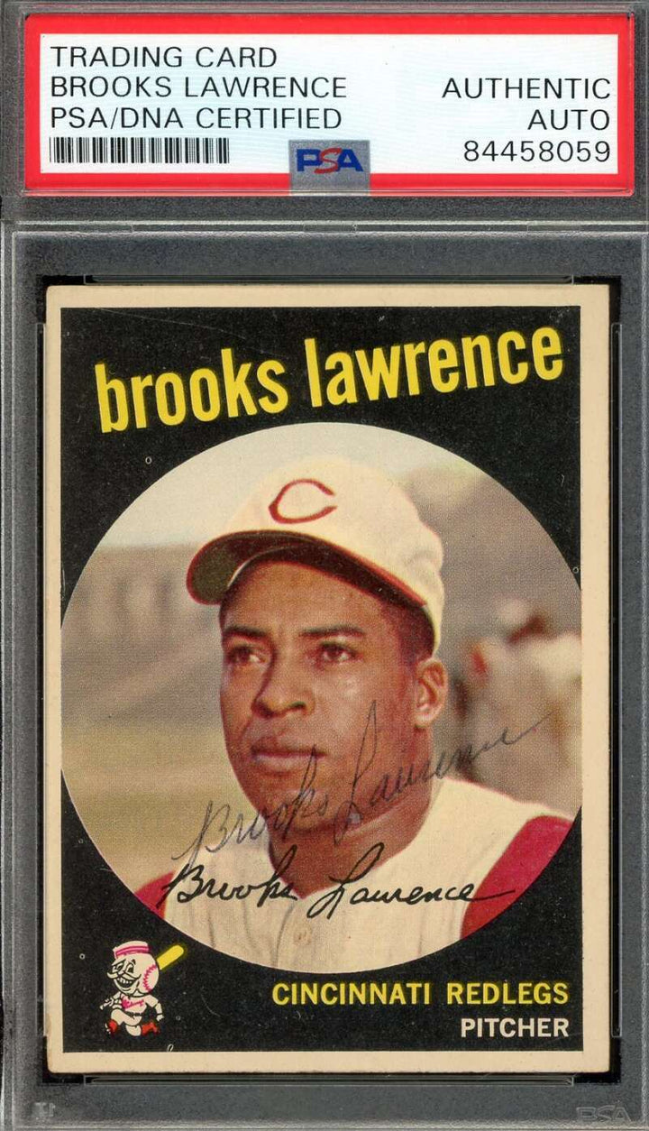 Brooks Lawrence PSA DNA Signed 1959 Topps Autograph