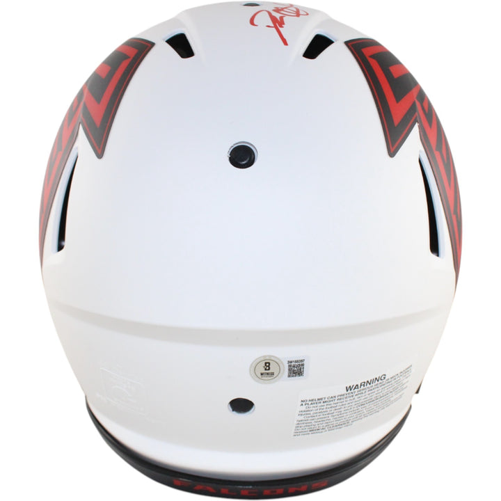 Deion Sanders Autographed Atlanta Falcons Pro Lunar Helmet Beckett 51727