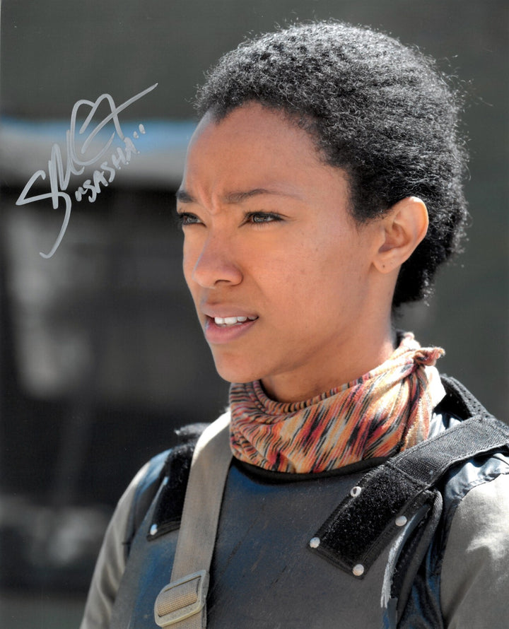 Sonequa Martin-Green signed The Walking Dead Sasha Williams 8x10 Photo- COA