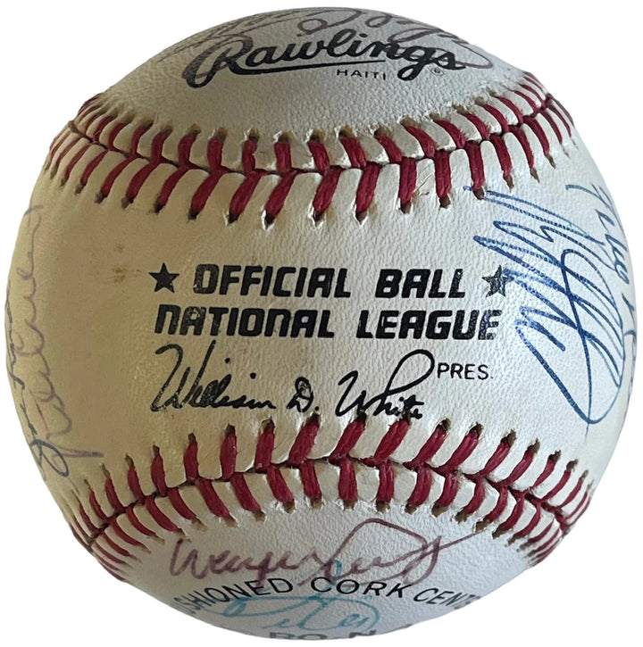 Old Timers Autographed Official National League Baseball