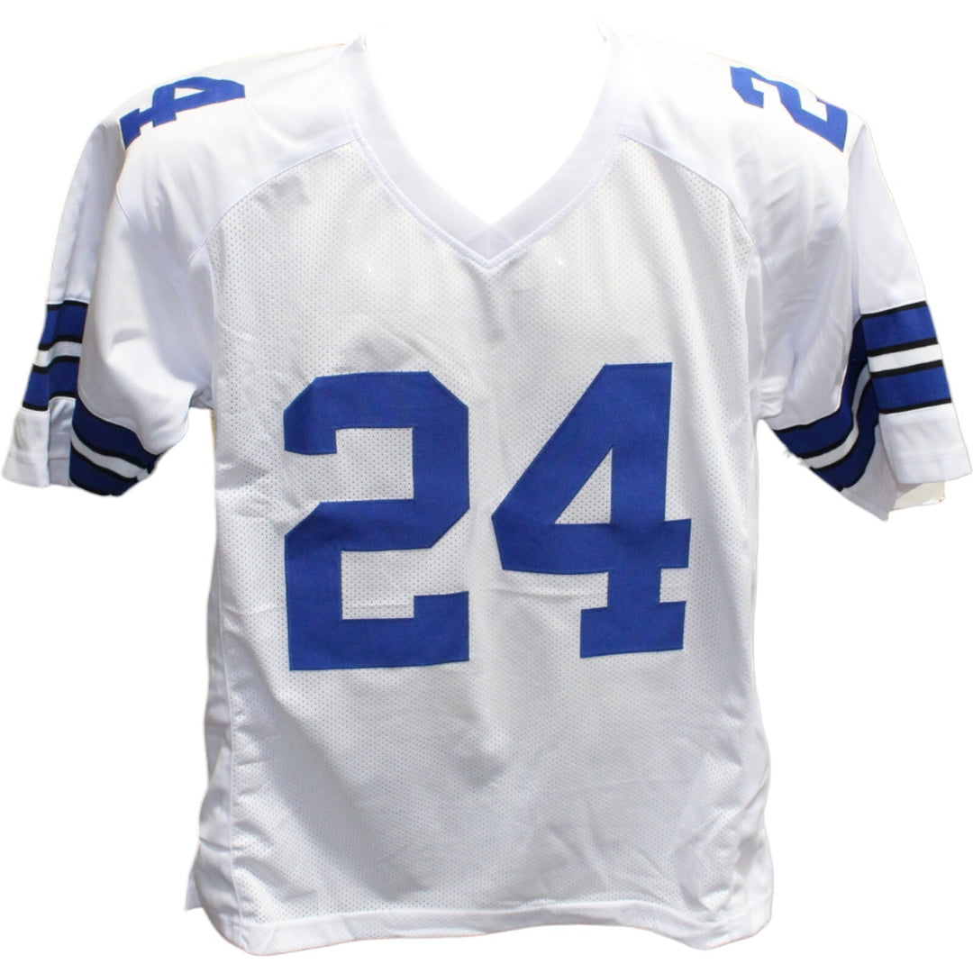 Larry Brown Autographed/Signed Pro Style White Jersey SB MVP Beckett 42608