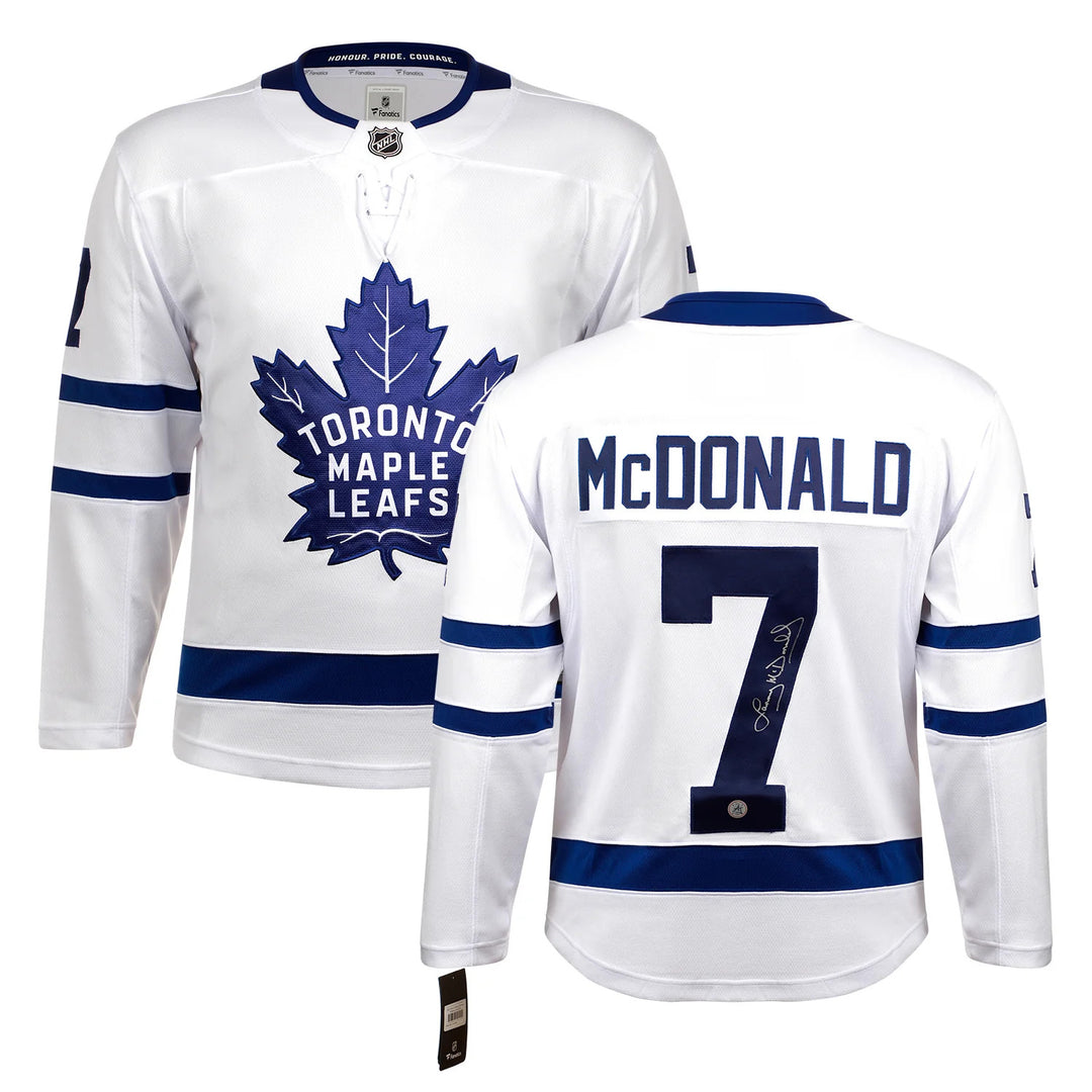 Lanny McDonald Autographed Toronto Maple Leafs White Fanatics Breakaway Jersey
