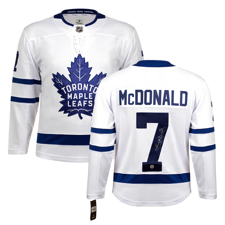 Lanny McDonald Autographed Toronto Maple Leafs White Fanatics Breakaway Jersey