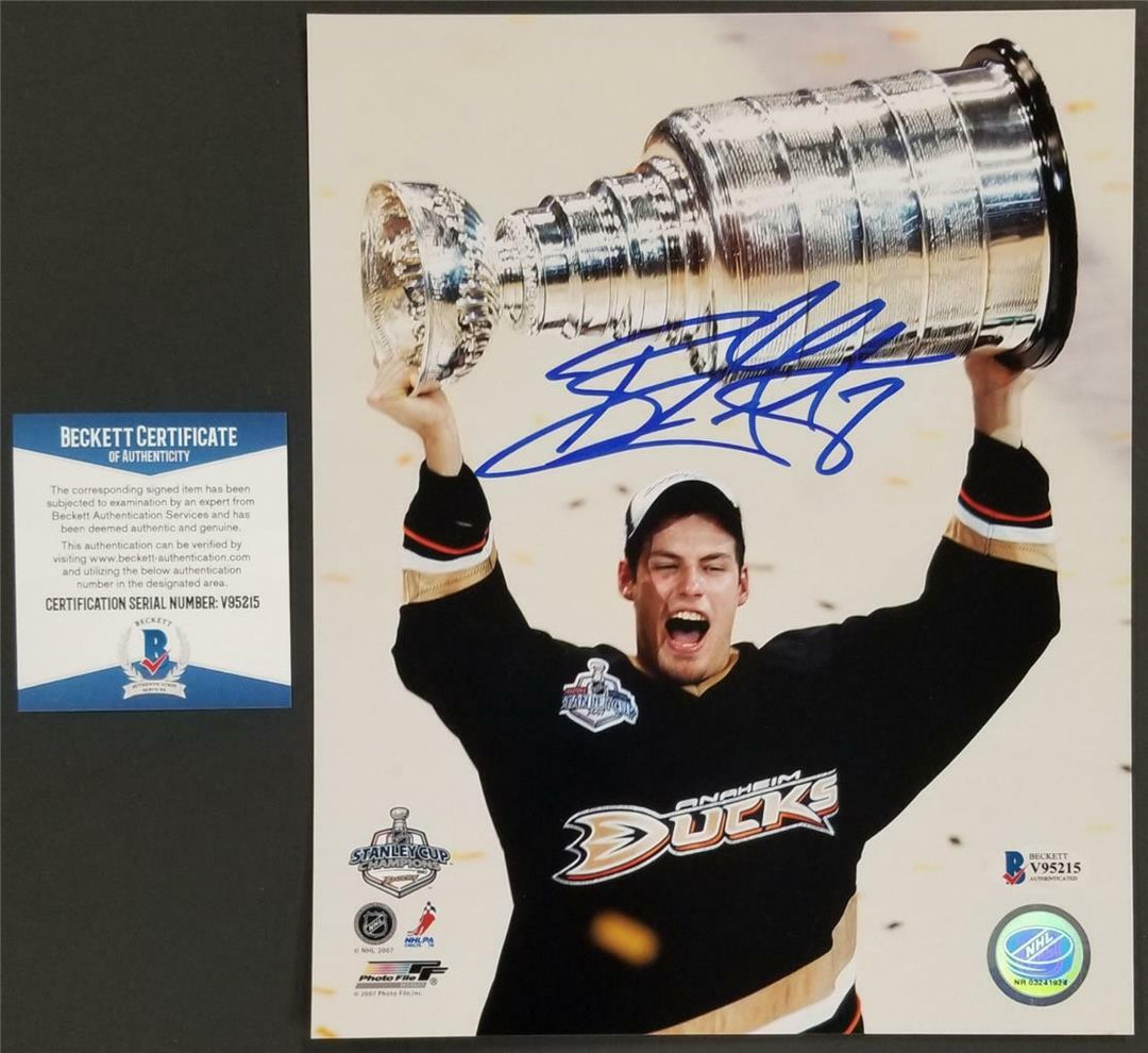 Ryan Getzlaf signed 8x10 Photo Anaheim Ducks Stanley Cup Autograph ~ BAS COA