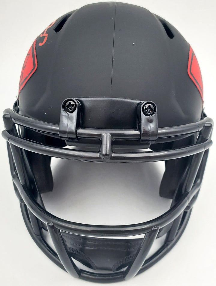 Mecole Hardman Signed Kansas City Chiefs Eclipse Black Speed Mini Helmet Beckett