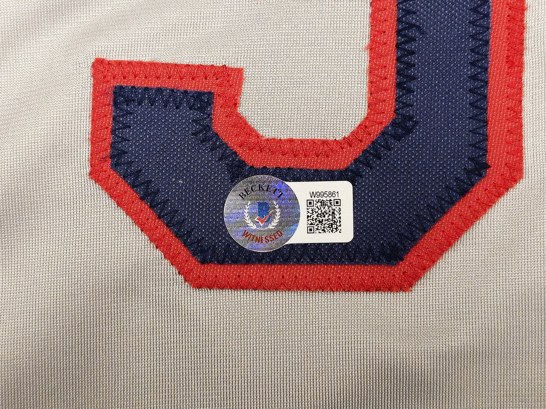 Major League Charlie Sheen Corbin Bernsen Tom Berenger Auto Gray Jersey Beckett