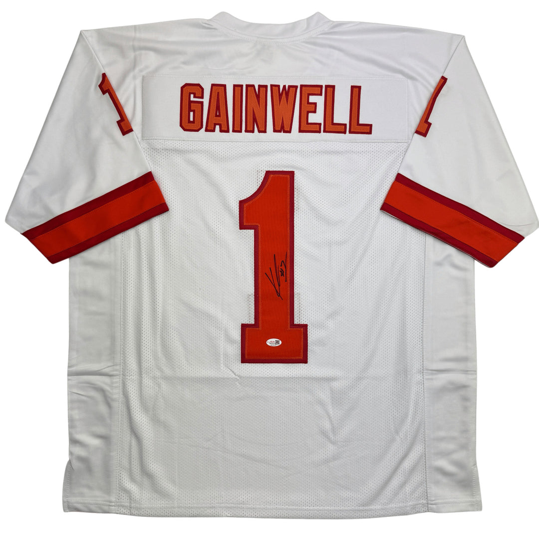 Autographed/Signed Kenneth Gainwell Tampa Bay White Jersey JSA COA