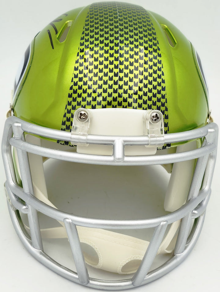 Tory Horton Signed Seattle Seahawks Flash Green Speed Mini Helmet MCS Holo