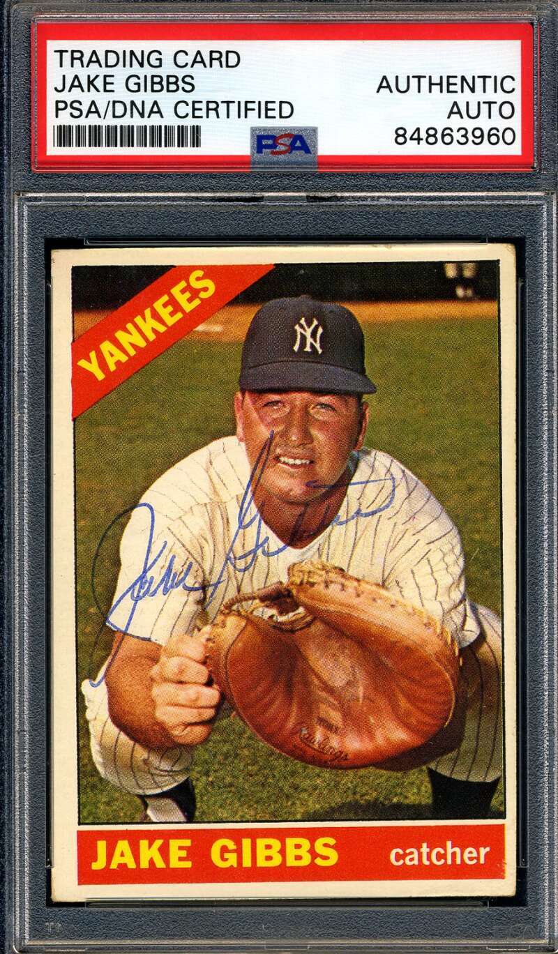 Jake Gibbs PSA DNA Signed 1966 Topps Autographed