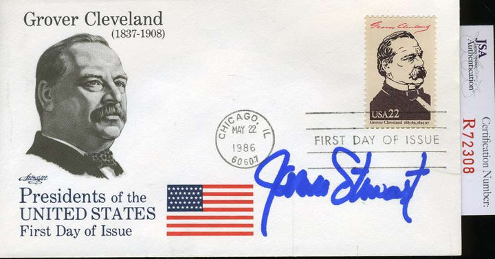 James Jimmy Stewart Jsa Coa Hand Signed Fdc Authenticated Autograph 2