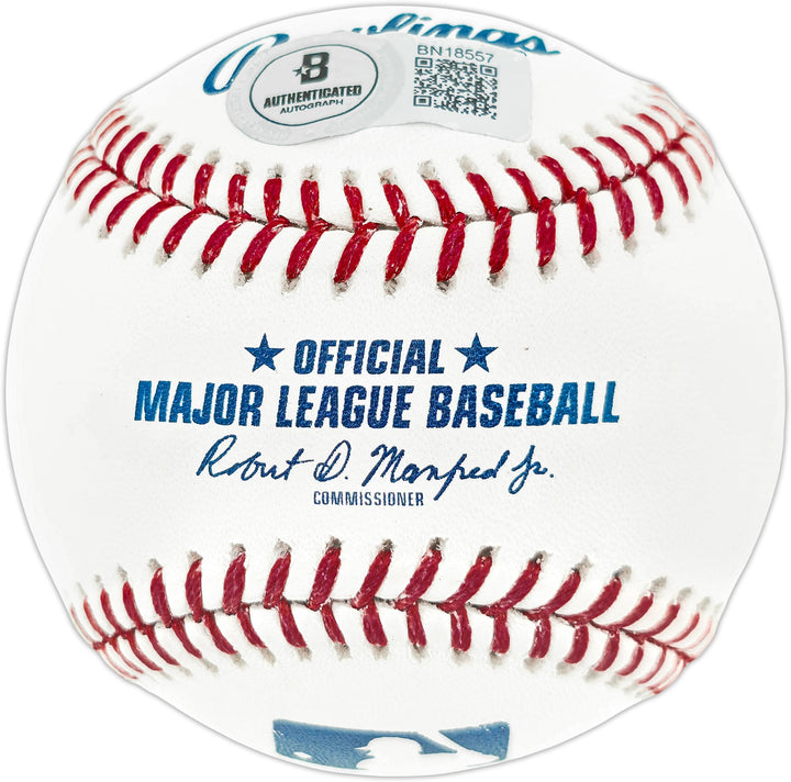 Ozzie Smith Signed MLB Baseball Cardinals The Wizard Beckett QR
