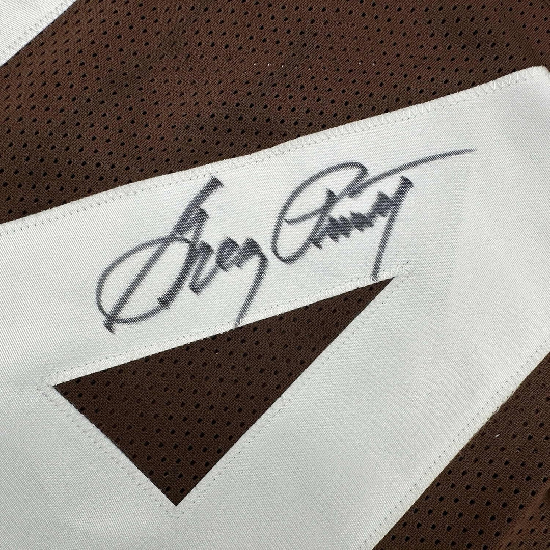 Framed Autographed/Signed Greg Pruitt 35x39 Cleveland Brown Jersey JSA COA