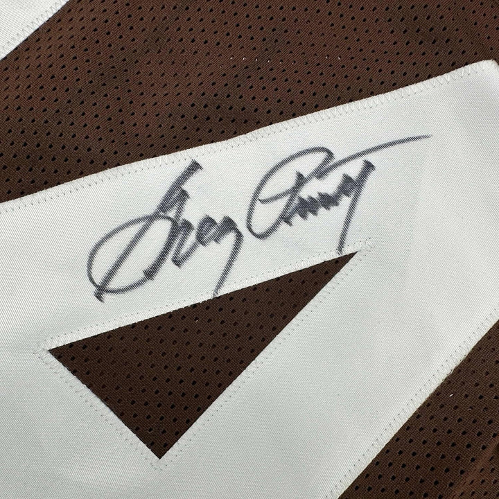 Framed Autographed/Signed Greg Pruitt 35x39 Cleveland Brown Jersey JSA COA