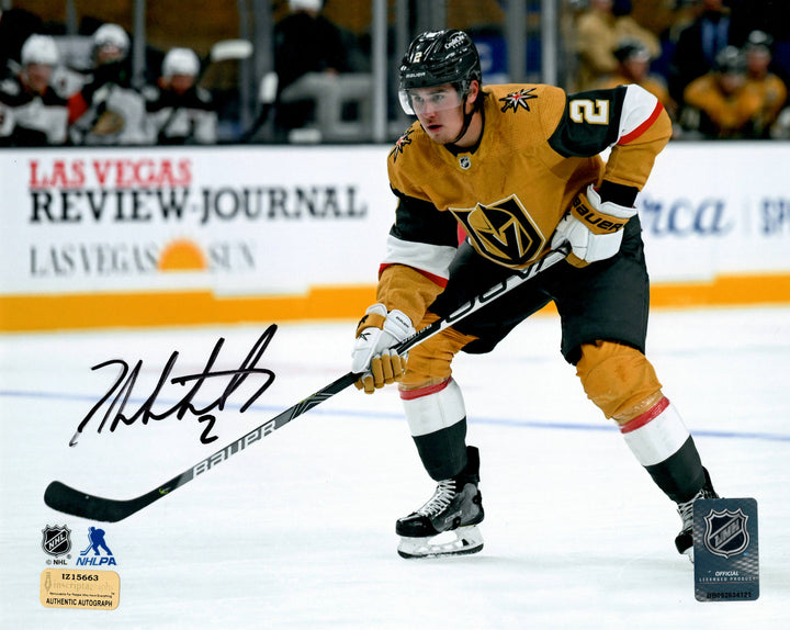 Zach Whitecloud Autographed Vegas Golden Knights 8x10 Photo COA Inscriptagraphs