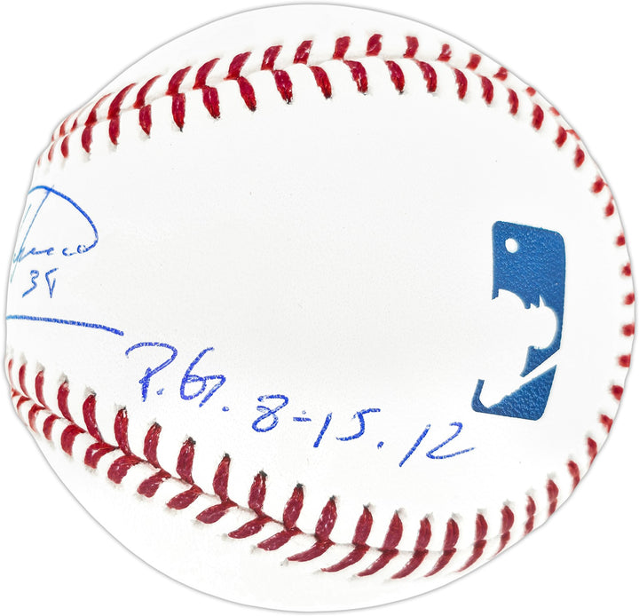 Felix Hernandez Signed MLB Baseball Mariners "P.G. 8-15-12" Beckett Witness