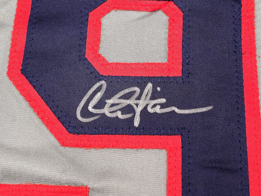 Charlie Sheen Auto Gray Jersey Major League Ricky Wild Thing Vaughn Beckett Wit