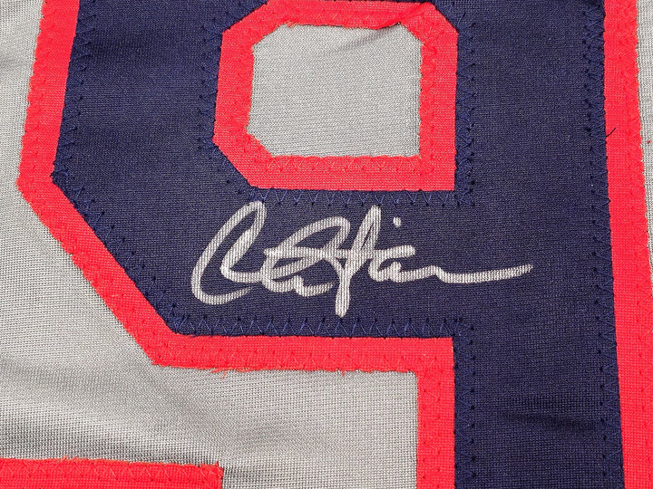 Charlie Sheen Auto Gray Jersey Major League Ricky Wild Thing Vaughn Beckett Wit