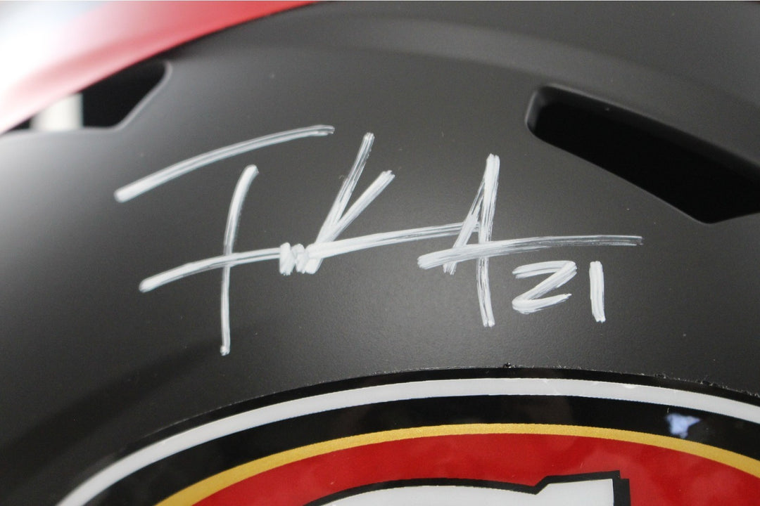 Frank Gore Autographed San Francisco 49ers F/S Rivalries Helmet Beckett W 55057
